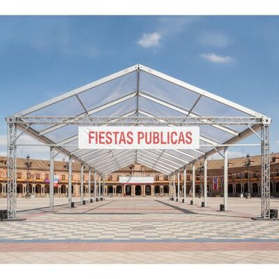 Cuadro de doble trama para festivales españoles Fiestas Eventos públicos