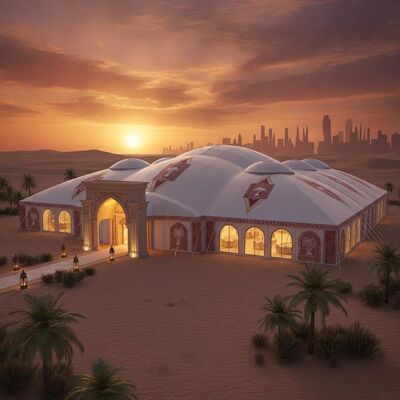 Riad Jeddah Festival de entretenimiento de temporada Fiesta tienda de campaña Gran capacidad para eventos culturales saudíes KSA