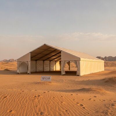 Carpa de fiesta de trabajo pesado carpa de aluminio estructura de marco de PVC tela para el clima del desierto de Qatar