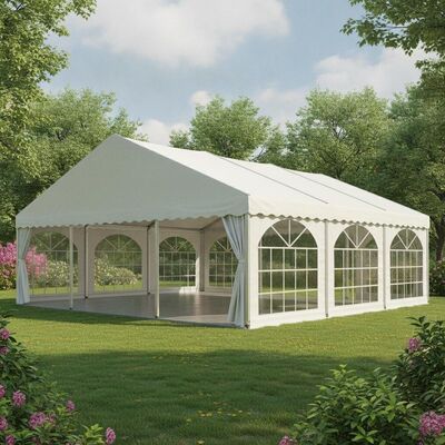 Carpa resistente comercial para fiestas de Vietnam, refugio de aluminio reforzado para eventos, techo de doble capa
