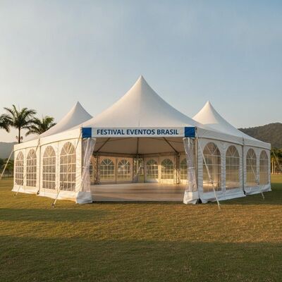 Carpa para fiestas, toldo impermeable para eventos, marco de aluminio para reuniones de festivales al aire libre en Brasil