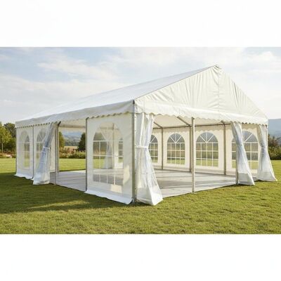 Carpa de PVC de alta resistencia para fiestas, marquesina con paredes laterales extraíbles y estructura de acero, pabellón exterior