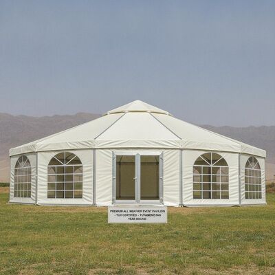 Premium Todo el tiempo Eventos Fiestas Tiendas de campaña Tenda TUV Certificado aislado PVC Pabellón Turkmenistán Todo el año