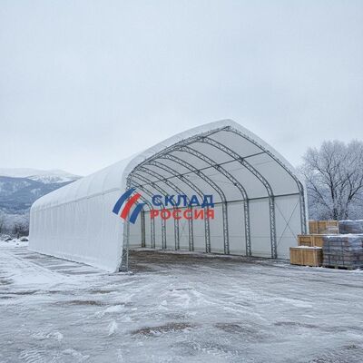 Carpa de almacén industrial reforzada con estructura de aluminio, carpa de fiesta impermeable de PVC para el mercado ruso