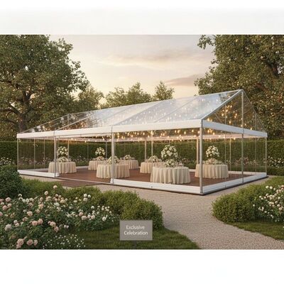Cuadro de aluminio hecho a medida Tienda de fiesta Marquee Tamaño personalizado hecha para eventos de celebración de jardín exclusivos