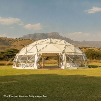Tienda de carpa de aluminio resistente al viento para fiestas Sudáfrica Estructura para eventos al aire libre