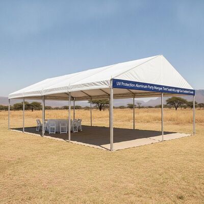 Protección UV Tienda de fiesta de aluminio Sudáfrica Eventos al aire libre con mucho sol